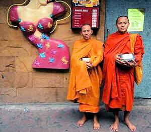 Monks in Patpong